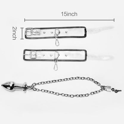 Wrist to Anal Plug Bondage Set