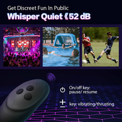Buyging™ 10 Vibrating 3 Thrusting Remote Control Anal Vibrator